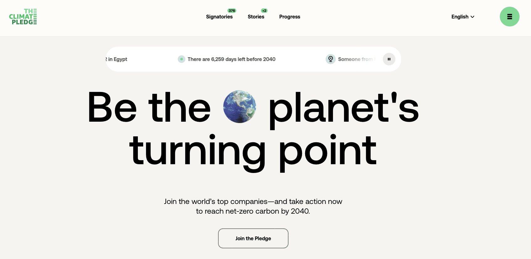 The Climate-Change Pledge