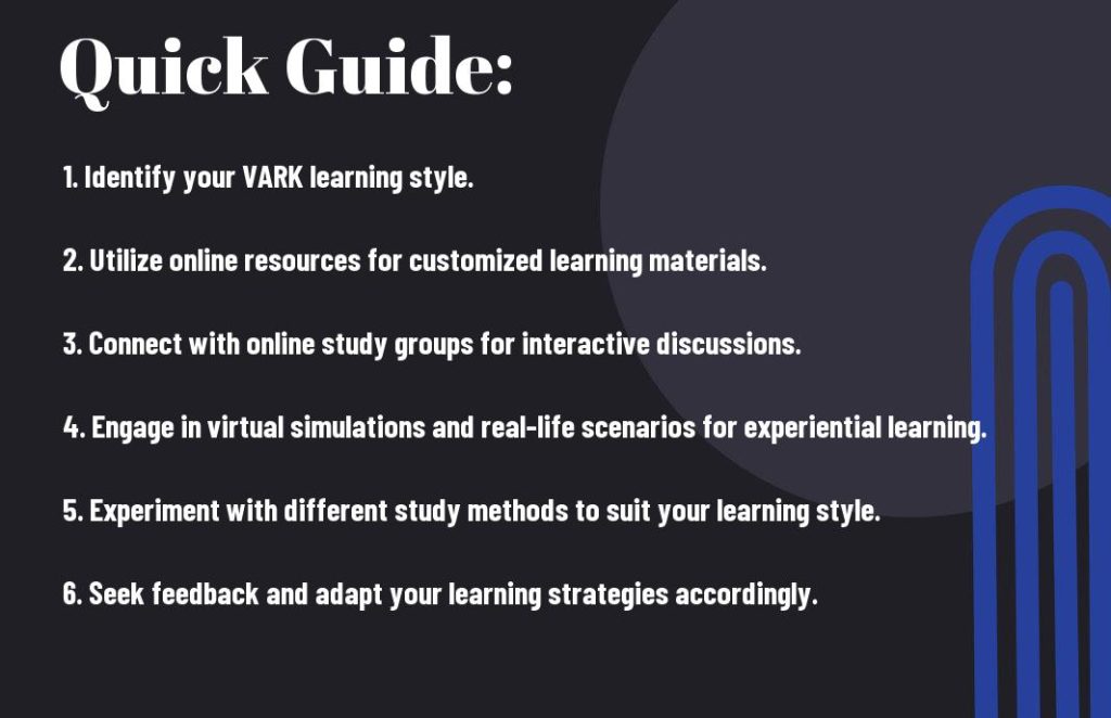 vark learning in post covid tph