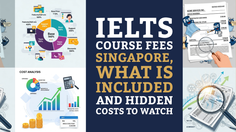 IELTS course fees Singapore, what is included and hidden costs to watch