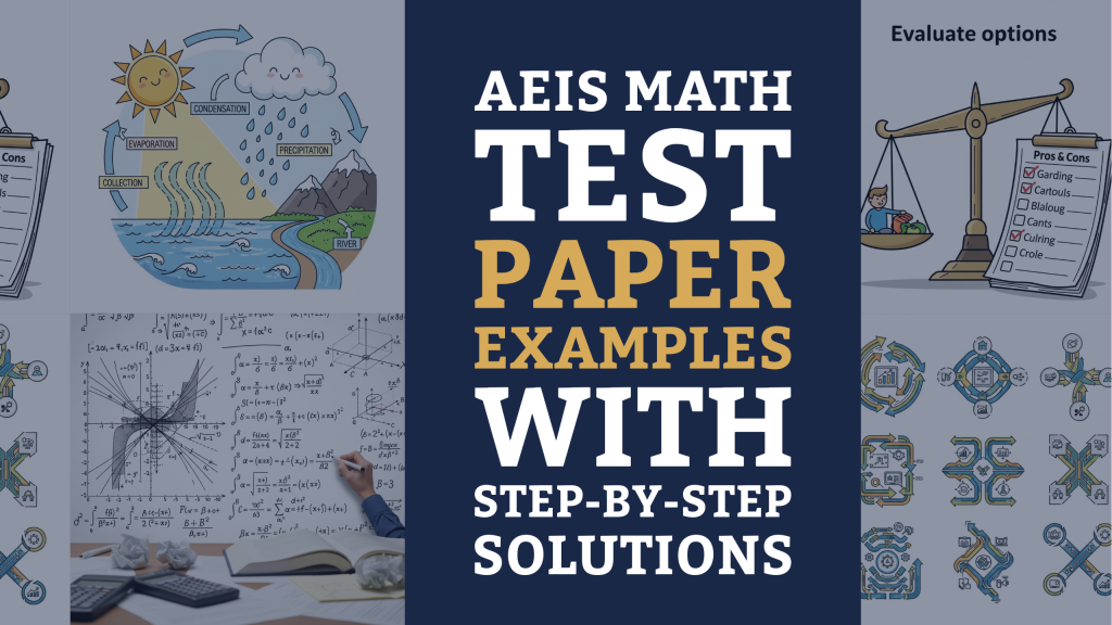AEIS Math Test Paper Examples with Step-by-Step Solutions