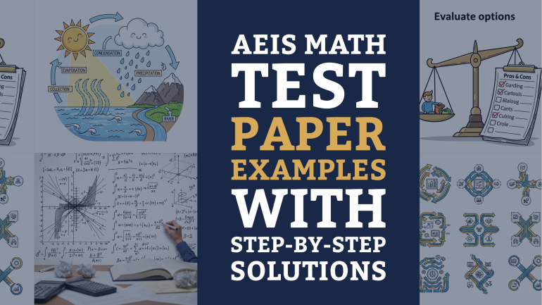 AEIS Math Test Paper Examples with Step-by-Step Solutions