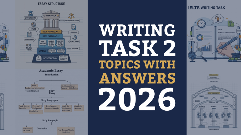 IELTS Writing Task 2 Topics with Answers (2026): What Students Actually Need to Prepare