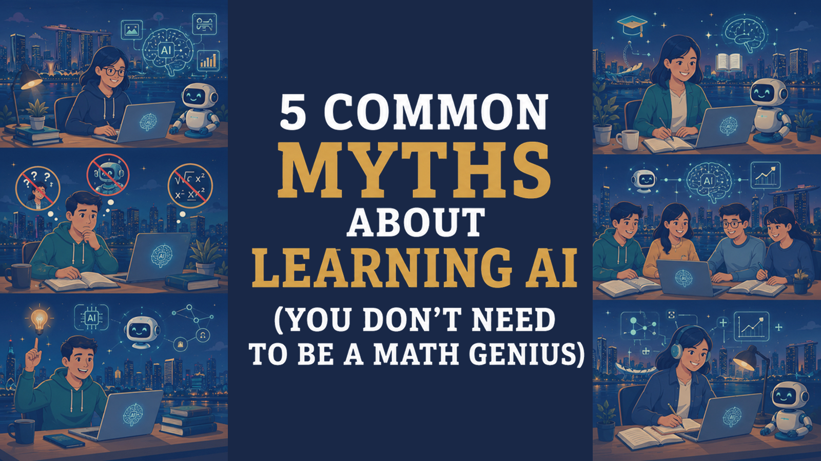 5 Common Myths About Learning AI (You Don’t Need to Be a Math Genius)