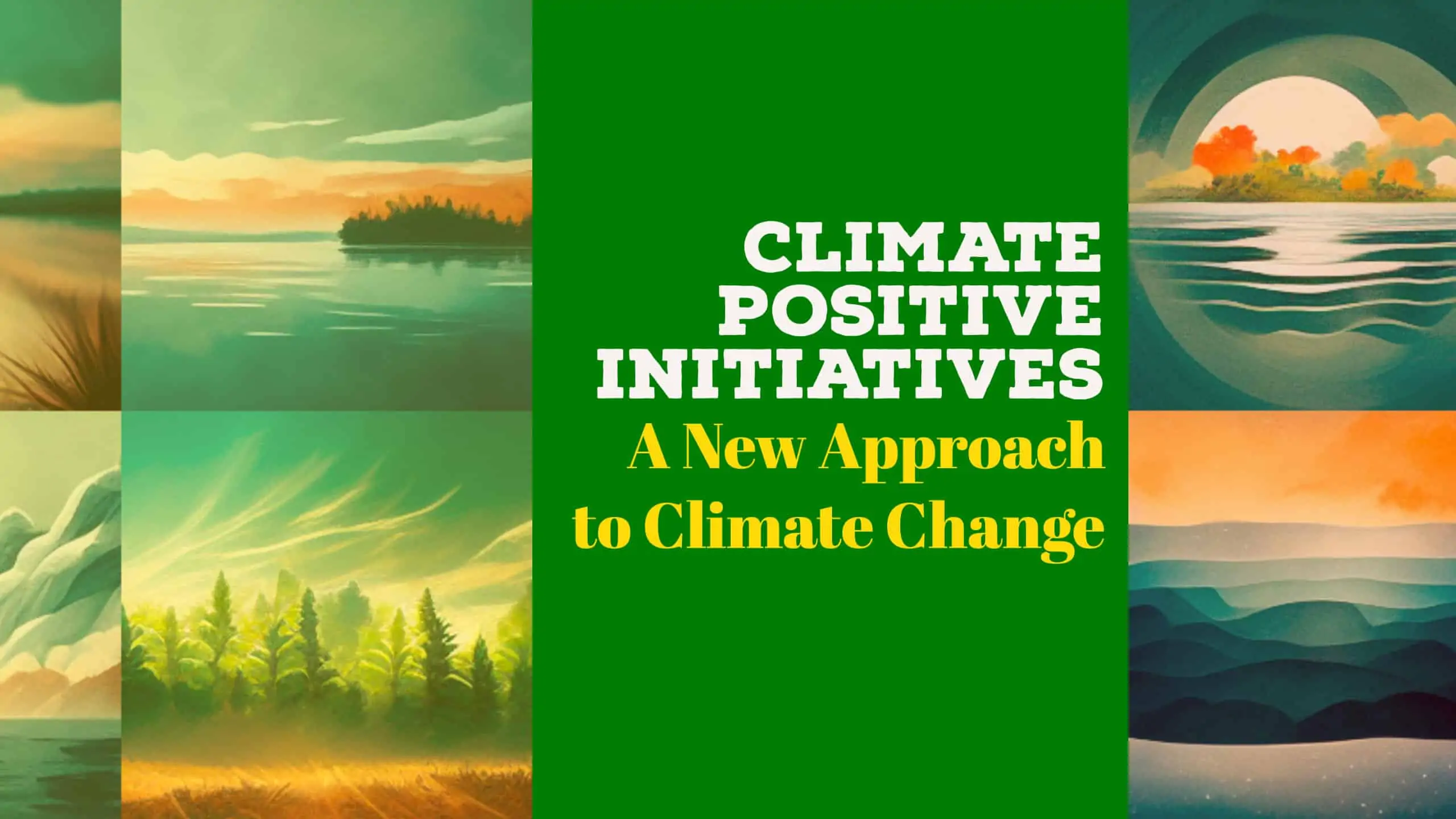Climate-Positive Initiatives: A New Approach to Climate Change