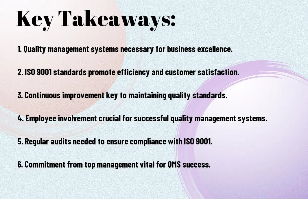 Ensuring Excellence - Mastering Quality Management Systems & ISO 9001 Standards in Today’s Business 4 Ensuring Excellence - Mastering Quality Management Systems & ISO 9001 Standards in Today’s Business