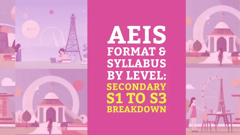 AEIS Format & Syllabus by Level: Secondary S1 to S3 breakdown